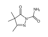 3,4,4-trimethyl-5-oxo-4,5-dihydro-1H-pyrazole-1-carboxamide Structure