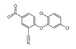 2-(2,5-dichlorophenoxy)-5-nitrobenzonitrile Structure