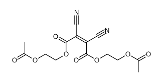 bis(2-acetyloxyethyl) 2,3-dicyanobut-2-enedioate结构式