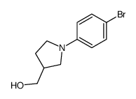 [1-(4-bromophenyl)pyrrolidin-3-yl]methanol Structure