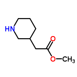 Methyl 3-piperidinylacetate Structure