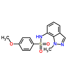 4-Methoxy-N-(1-methyl-1H-indazol-7-yl)benzenesulfonamide Structure