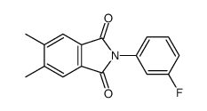 2-(3-fluorophenyl)-5,6-dimethylisoindole-1,3-dione Structure