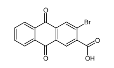 3-bromo-9,10-dioxo-9,10-dihydro-anthracene-2-carboxylic acid Structure