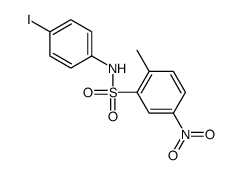 N-(4-iodophenyl)-2-methyl-5-nitrobenzenesulfonamide结构式