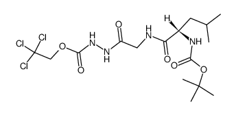 Boc-Leu-Gly-NHNH-Troc结构式