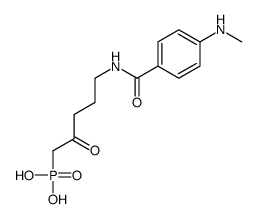 [5-[[4-(methylamino)benzoyl]amino]-2-oxopentyl]phosphonic acid Structure