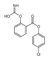 4-Chlorophenyl 2-((aminocarbonyl)oxy)benzoate结构式