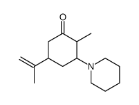 2-methyl-3-piperidin-1-yl-5-prop-1-en-2-ylcyclohexan-1-one Structure