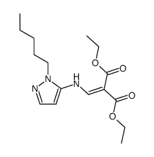 [[(1-n-pentyl-5-pyrazolyl)amino]methylene]malonic acid diethyl ester Structure