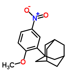 1-(2-Methoxy-5-nitrophenyl)adamantane结构式