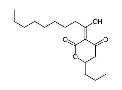 3-(1-hydroxynonylidene)-6-propyloxane-2,4-dione结构式