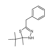 5-Benzyl-2-tert-butyl-2-methyl-2,3-dihydro-[1,3,4]thiadiazole Structure