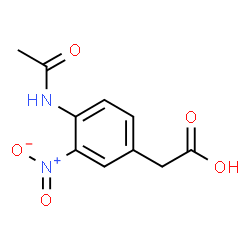 2-(4-ACETAMIDO-3-NITROPHENYL)ACETIC ACID structure