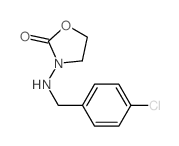 2-Oxazolidinone,3-[[(4-chlorophenyl)methyl]amino]- structure