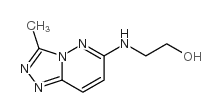 2-[(3-methyl-[1,2,4]triazolo[4,3-b]pyridazin-6-yl)amino]ethanol structure