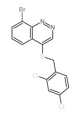 8-bromo-4-[(2,4-dichlorophenyl)methylsulfanyl]cinnoline picture