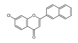 7-chloro-2-naphthalen-2-ylchromen-4-one Structure