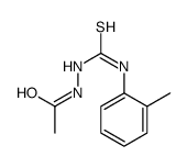 1-acetyl-4-(2-tolyl)thiosemicarbazide structure