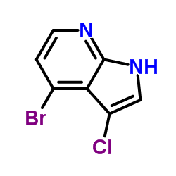 4-bromo-3-chloro-1H-pyrrolo[2,3-b]pyridine structure