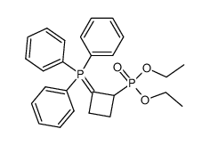 [2-(Triphenyl-λ5-phosphanylidene)-cyclobutyl]-phosphonic acid diethyl ester结构式