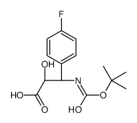 (2S,3S)-3-((TERT-BUTOXYCARBONYL)AMINO)-3-(4-FLUOROPHENYL)-2-HYDROXYPROPANOIC ACID structure