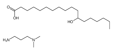 N',N'-dimethylpropane-1,3-diamine,12-hydroxyoctadecanoic acid Structure