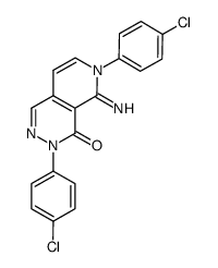 3,6-bis-(4-chlorophenyl)-5-imino-5,6-dihydro-3H-pyrido[3,4-d]pyridazin-4-one Structure