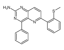 4-phenyl-6-(2-(methylthio)phenyl)pyrido[3,2-d]pyrimidin-2-ylamine结构式