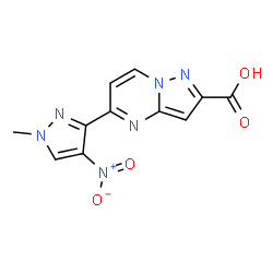 5-(1-METHYL-4-NITRO-1 H-PYRAZOL-3-YL)-PYRAZOLO[1,5-A ]PYRIMIDINE-2-CARBOXYLIC ACID structure