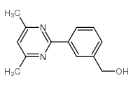 3-(4,6-Dimethylpyrimidin-2-yl)benzyl alcohol结构式