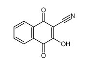 2-cyano-3-hydroxy-1,4-naphthalenedione Structure