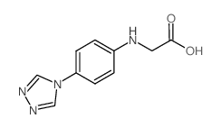 {[4-(4H-1,2,4-Triazol-4-yl)phenyl]amino}-acetic acid Structure