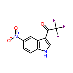 2,2,2-Trifluoro-1-(5-nitro-1H-indol-3-yl)ethanone结构式