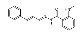 N-methyl-anthranilic acid cinnamylidenehydrazide Structure