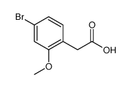 2-(4-Bromo-2-methoxyphenyl)acetic acid Structure