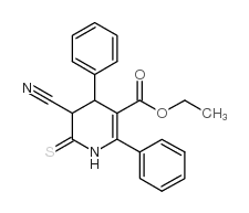 ETHYL 5-CYANO-2,4-DIPHENYL-6-THIOXO-1,4,5,6-TETRAHYDRO-3-PYRIDINECARBOXYLATE picture