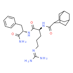 2-Adamantanecarbonyl-Arg-Phe-NH2 trifluoroacetate salt结构式