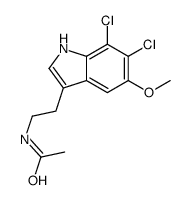 N-[2-(6,7-dichloro-5-methoxy-1H-indol-3-yl)ethyl]acetamide Structure