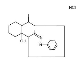 hydrochloride of phenylhydrazone of 8-R-methyltricyclo(7.3.1.02,7)tridecan-2-ol-13-one Structure