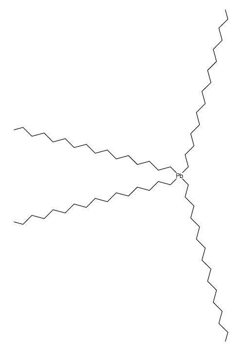 tetrahexadecyl plumbane Structure