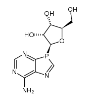 7-amino-3-(β-D-ribofuranosyl)-1,3-azaphospholo[4,5-d]pyrimidine结构式