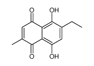 6-ethyl-5,8-dihydroxy-2-methylnaphthalene-1,4-dione结构式