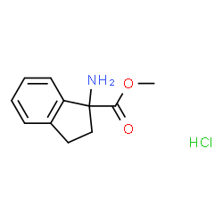 1-Amino-1-indancarboxylic acid Methyl ester HCl Structure