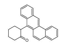 2-benzo[a]anthracen-7-ylcyclohexan-1-one Structure