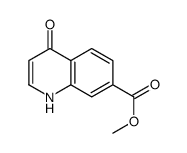 Methyl 4-hydroxyquinoline-7-carboxylate结构式