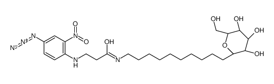 10-N-(N-(4-azido-2-nitrophenyl)-beta-alanyl)amino-1-decylglucopyranoside picture