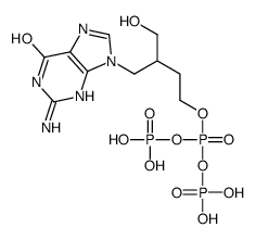 9-(4-hydroxy-2-(hydroxymethyl)butyl)-guanine triphosphate structure