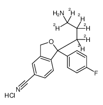 Didesmethylcitalopram-d6 hydrochloride结构式