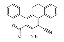 3-amino-2-nitro-1-phenyl-9,10-dihydrophenanthrene-4-carbonitrile Structure